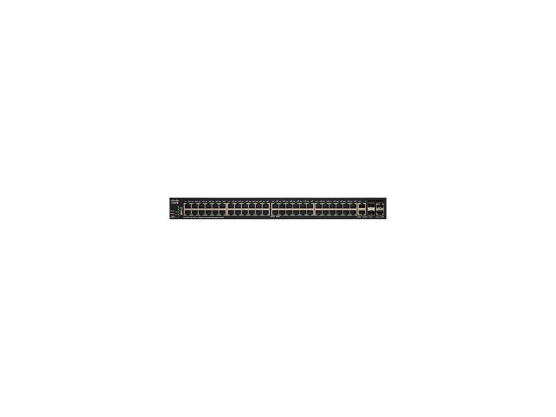 Cisco SG350X-48MP 48-Port Gigabit PoE Stackable Managed Switch - 48 Ports - Manageable - Twisted