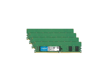 Crucial 16GB Kit (4 x 4GB) DDR4-2666 RDIMM - 16 GB (4 x 4 GB) - DDR4 SDRAM - 2666 MHz DDR4-2666/PC4-21300 - 1.20 V - ECC - Registered - 288-pin - DIMM