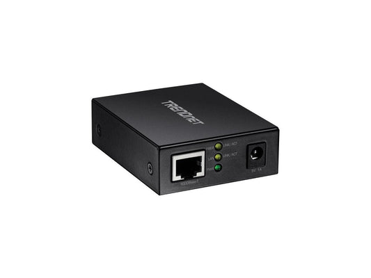 TRENDnet 1000BASE-T to SFP Fiber Media Converter, Gigabit Ethernet to SFP Media Converter, 4Gbps Switching Capacity, TFC-GSFP