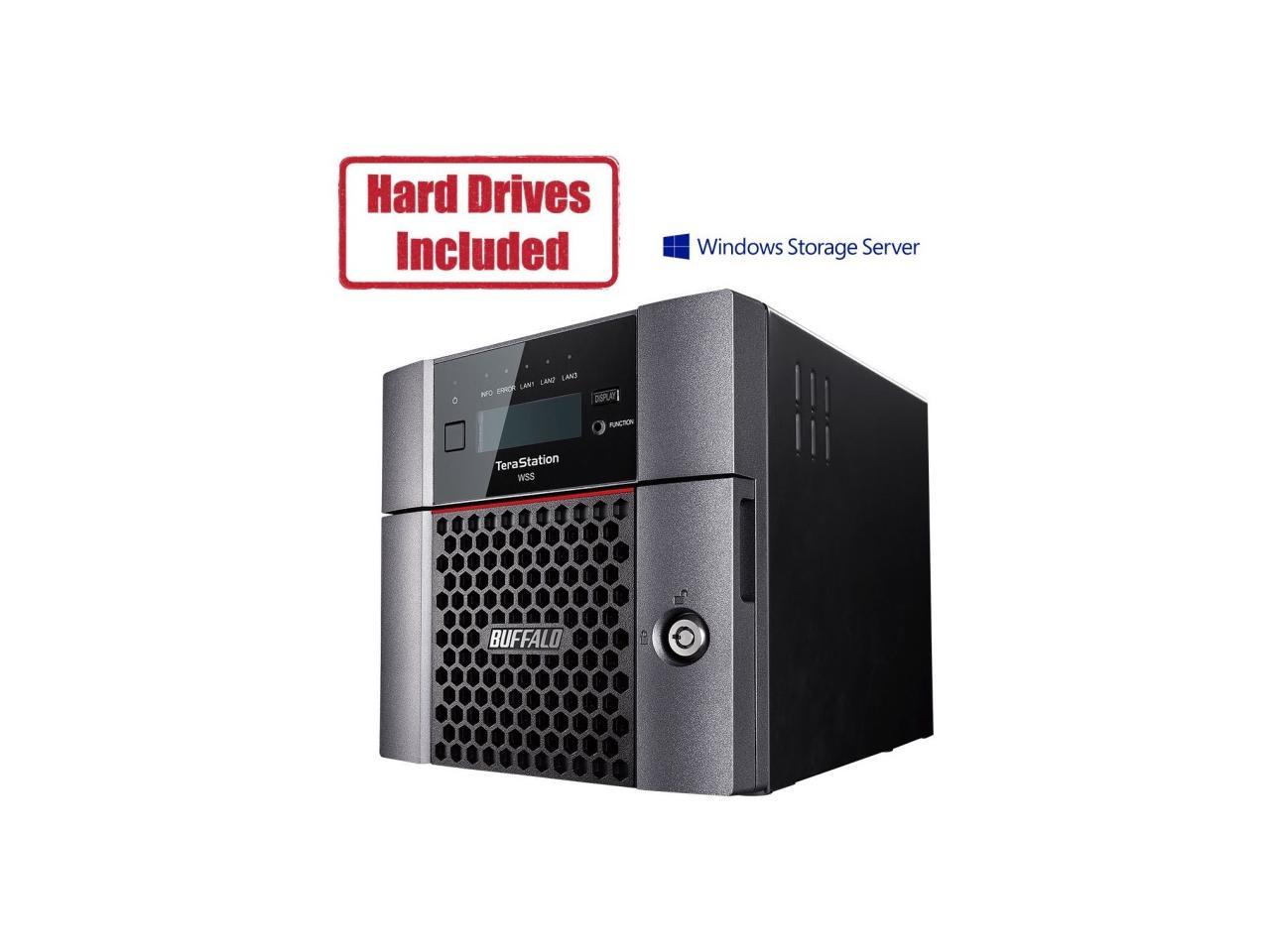 Buffalo TeraStation WS5220DN NAS Storage System - Intel Atom C3338 Dual-core (2 Core) 1.50 GHz - 2 x HDD Supported - 2 x HDD Installed - 4 TB Installed HDD Capacity - 8 GB RAM DDR4 SDRAM - Serial ATA/
