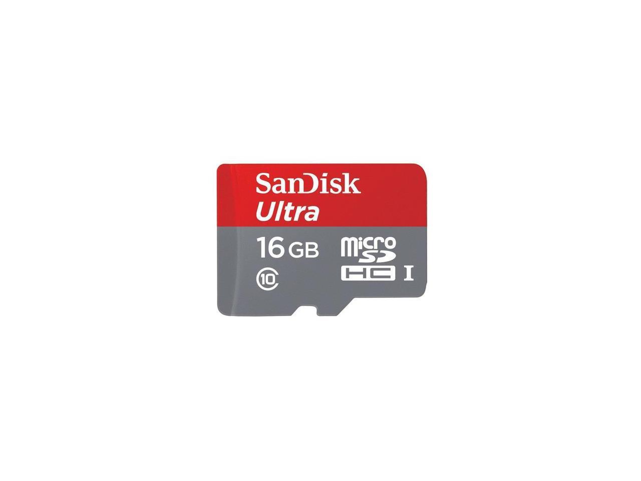SanDisk Ultra 16 GB Class 10/UHS-I microSDHC SDSQUNC016GAN6IA