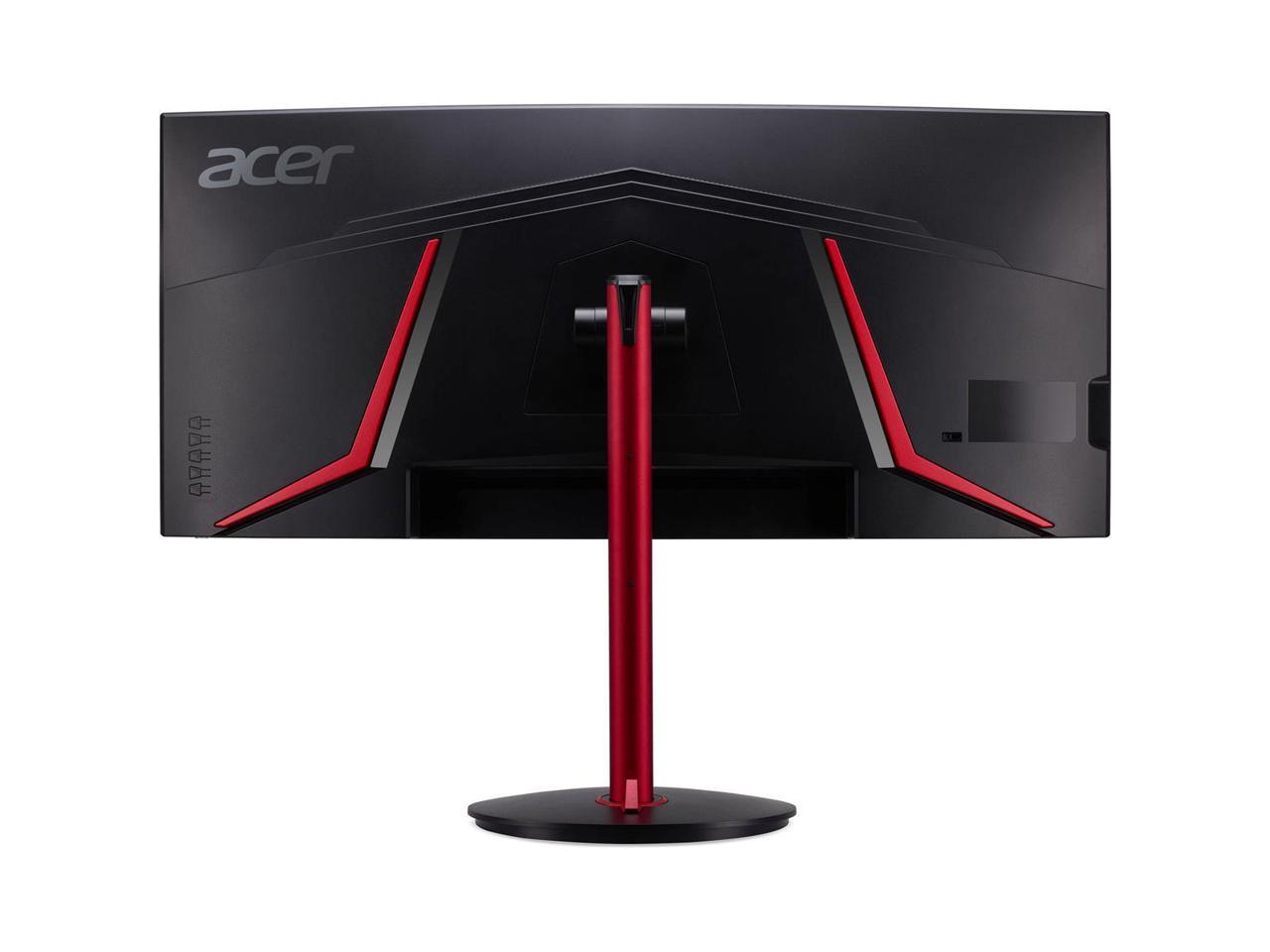 Acer Nitro XZ342CU P 34" 21:9 UWQHD 144Hz Curved VA LED LCD Gaming Monitor, Built-In Speakers, Black