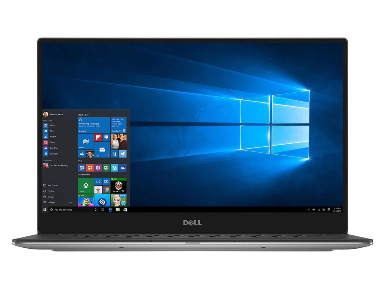 Dell XPS 13 9360 13.3" QHD+ WLED Touch Display Notebook, 8th Gen Intel Core i7-8550U 1.8GHz, 16GB Ram, 512GB SSD, Windows 10 Home - 1-Year Dell Warranty
