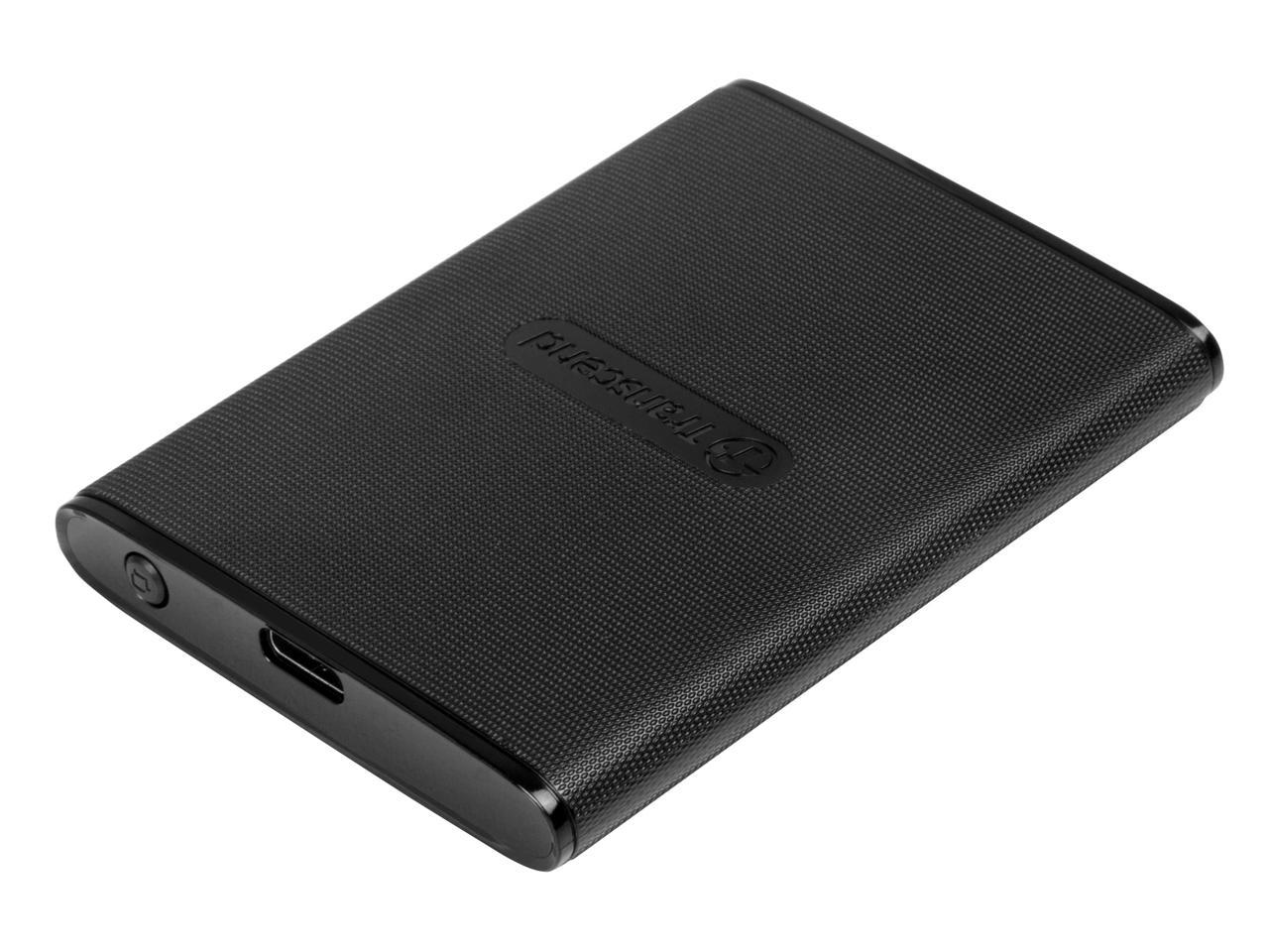 Transcend ESD230C 240 GB Solid State Drive - External - Portable - Black