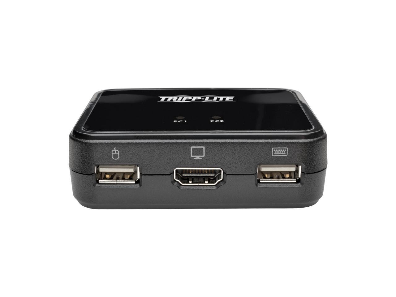 Tripp Lite 2-Port KVM Switch w/ HDMI USB Audio Cables Peripheral Sharing (B032-HUA2)