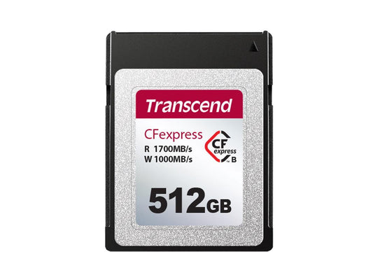 512GB Transcend CFexpress 820 Type B Memory Card 1700MB/s Read 1300MB/sec Write
