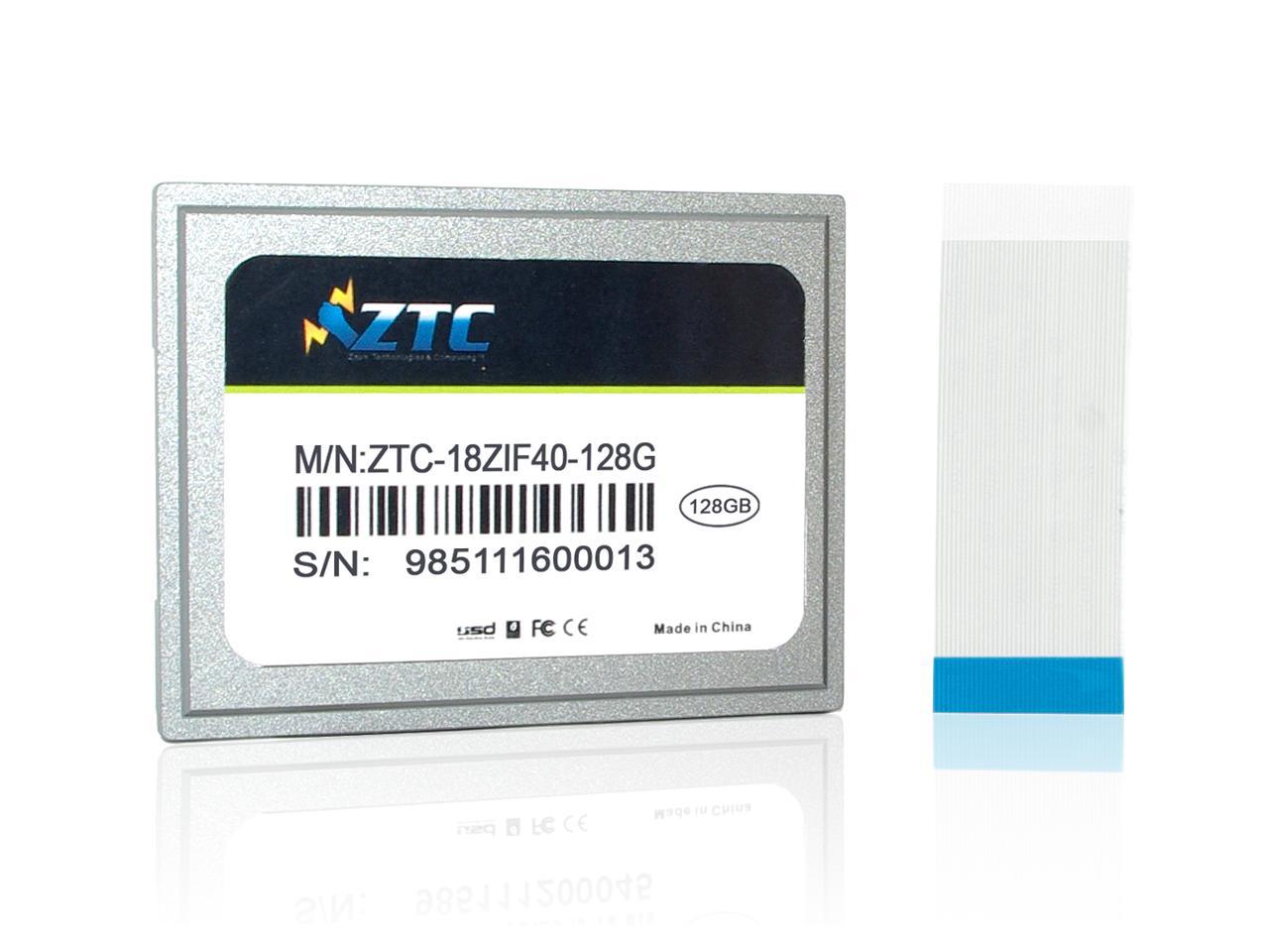 ZTC Cyclone 128GB 40-pin ZIF 1.8-inch PATA SSD Enhanced Solid State Drive - ZTC-18ZIF40-128G