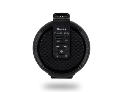NGS 20W Portable Wireless TWS & BT Speaker with USB/SD/AUX IN - Roller Tempo, Black