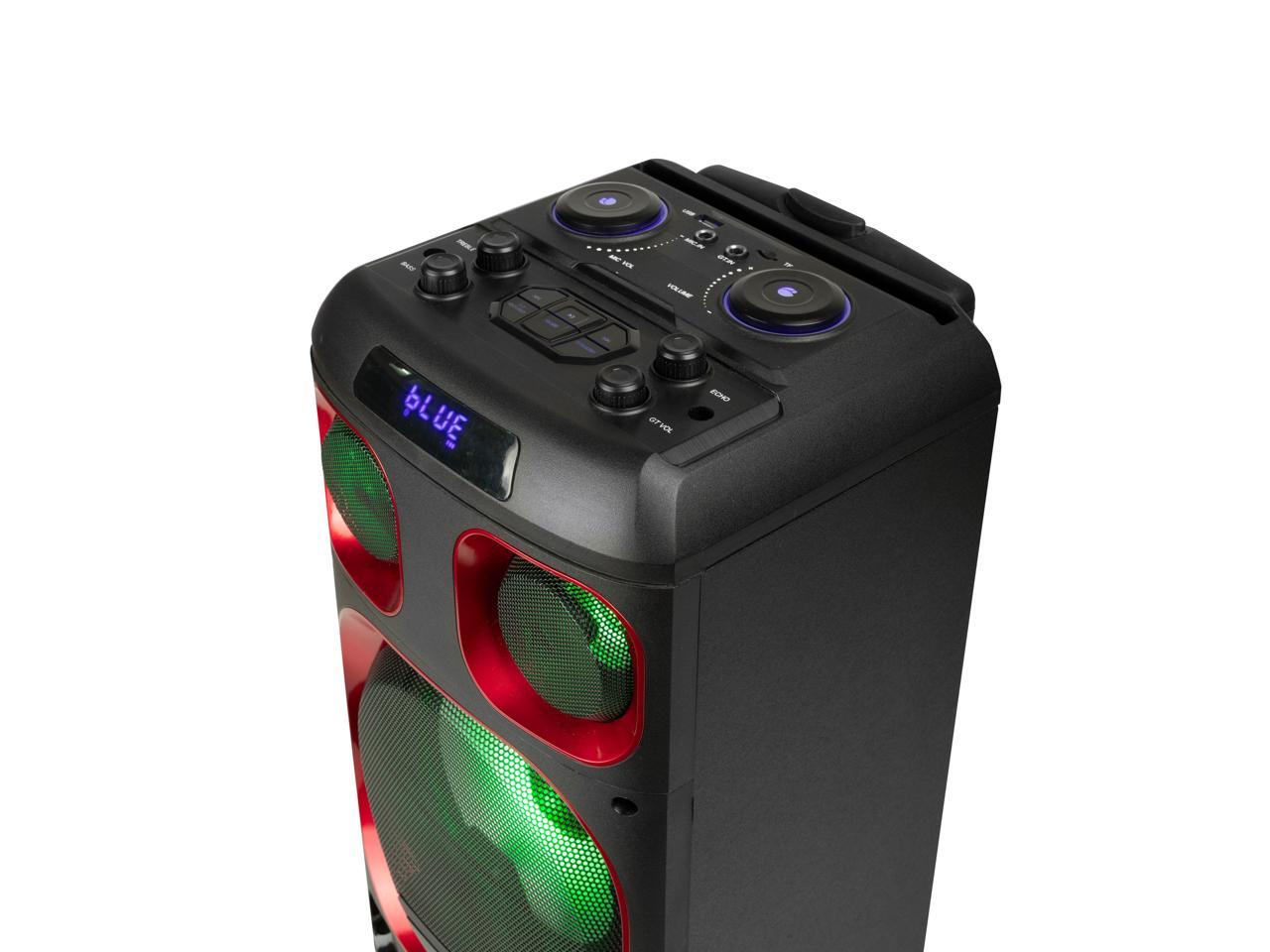 NGS 120W Portable Wireless BT Speaker with 8" Woofer, Microphone & RGB Lights - Wild Ska Zero