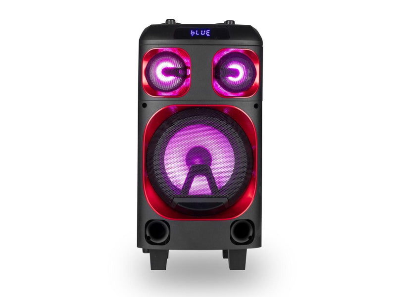 NGS 120W Portable Wireless BT Speaker with 8" Woofer, Microphone & RGB Lights - Wild Ska Zero