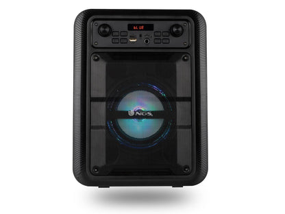 NGS Lingo 20W Portable Wireless BT Speaker with Microphone - Black
