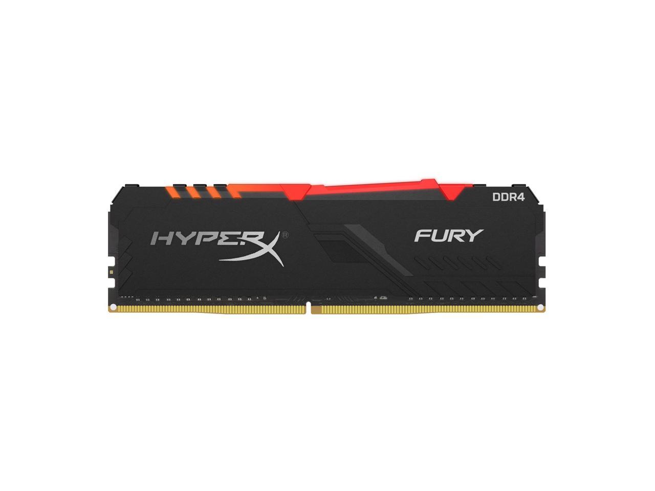 HyperX Fury RGB HX436C17FB3A/8 8GB DDR4 3600Mhz Non ECC Memory RAM DIMM