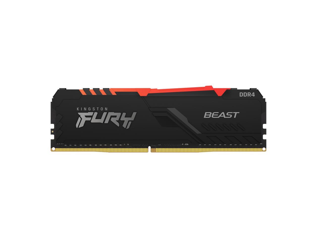 Kingston Fury Beast RGB 16GB DDR4 3200MHz DDR4 Memory Module (1 x 16GB) KF432C16BBA/16