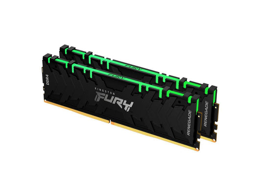 Kingston FURY Renegade RGB 16GB (2 x 8GB) 288-Pin PC RAM DDR4 3200 (PC4 25600) Desktop Memory Model KF432C16RBAK2/16