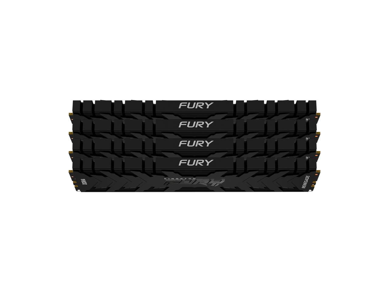 Kingston Fury Renegade 32GB (4 x 8GB) DDR4 3200Mhz Non ECC DIMM Memory Kit KF432C16RBK4/32