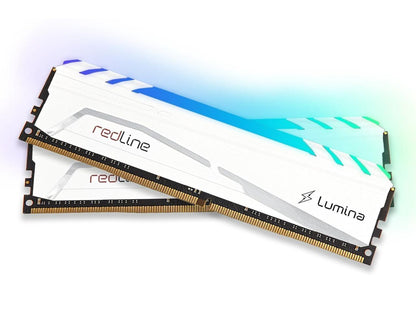 16GB Mushkin Redline Lumina RGB DDR4 3600MHz PC4-28800 CL14 Dual Channel Kit - White