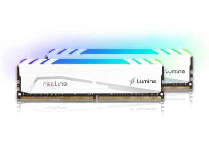 16GB Mushkin Redline Lumina RGB DDR4 3600MHz PC4-28800 CL14 Dual Channel Kit - White