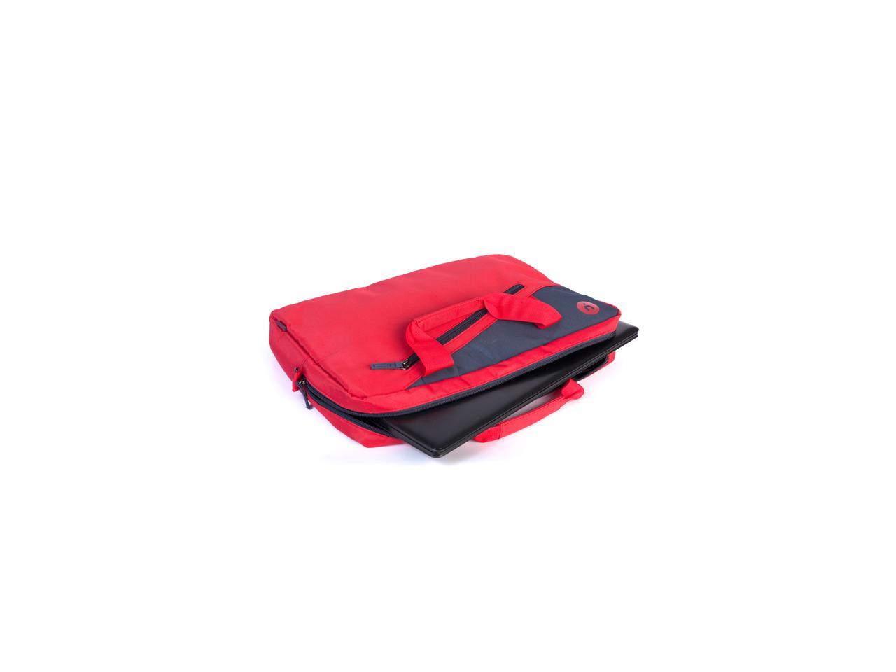 NGS Ginger Red - 15.6" Laptop bag with external pocket - Monray Ginger - Red