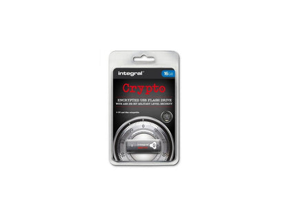 16GB Integral Drive FIPS 197 Encrypted USB Flash Drive (256-bit Hardware Encryption)