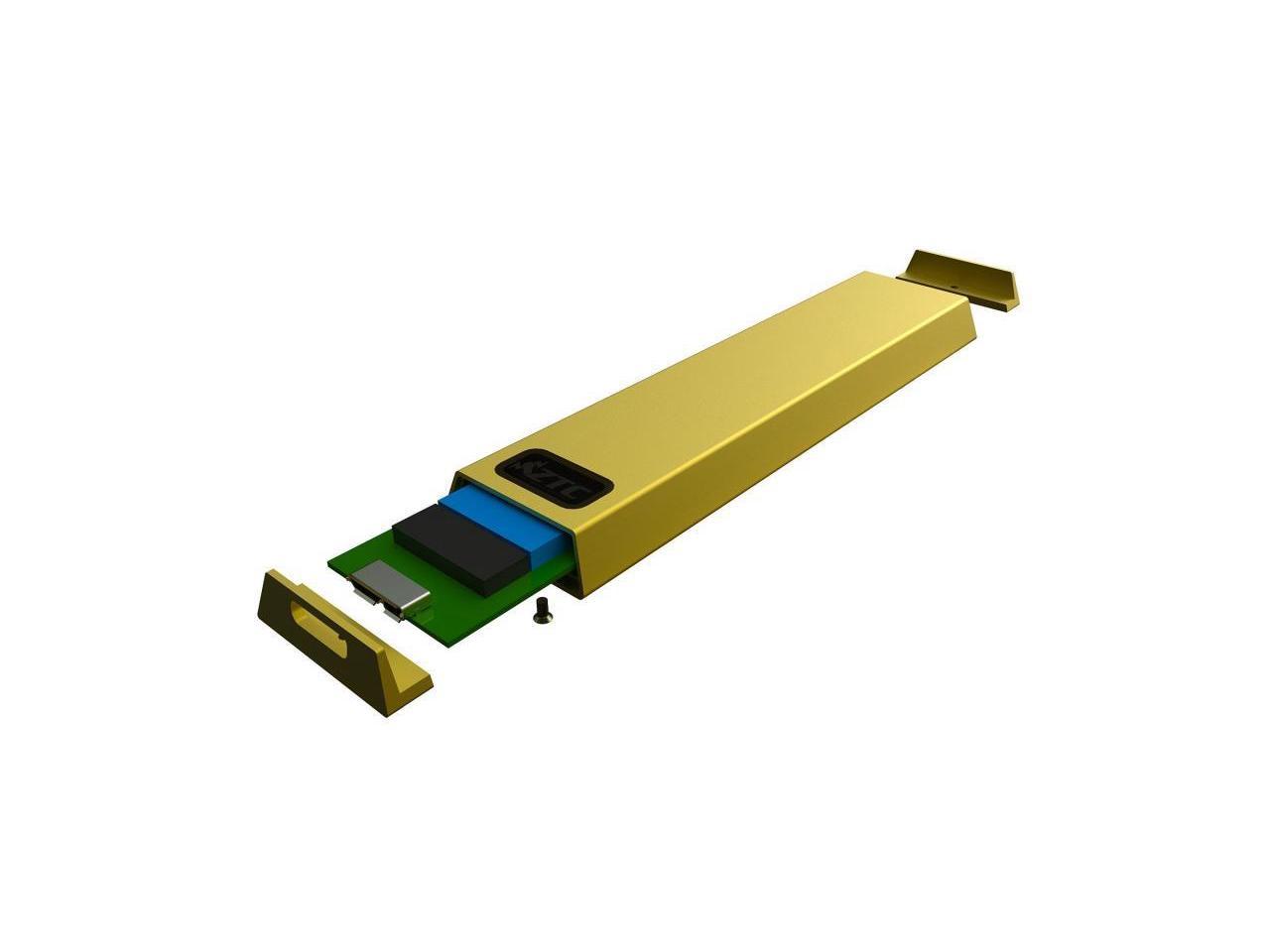 ZTC Thunder Enclosure NGFF M.2 SSD to USB 3.0 Adapter. Support UASP SuperSpeed 6Gb/s 520MB/s Gold Model ZTC-EN004-G