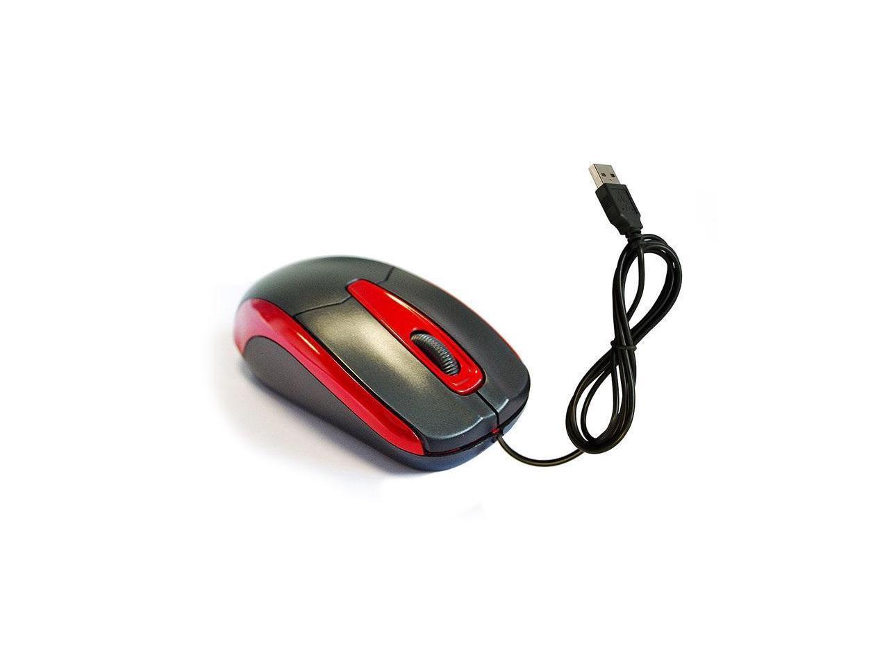 NEON Optical USB Mouse Dual-button with scroll-wheel Black/Orange