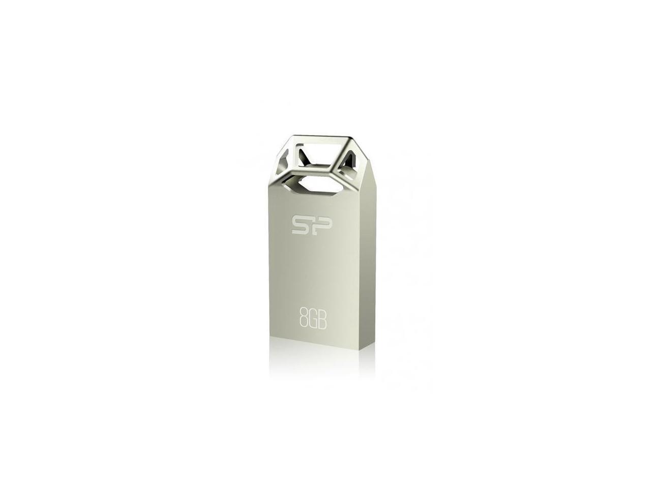 Silicon Power 8GB Silicon Power Touch T50 Zinc-Alloy Compact USB Flash Drive Champagne Edition Model SP008GBUF2T50V1C