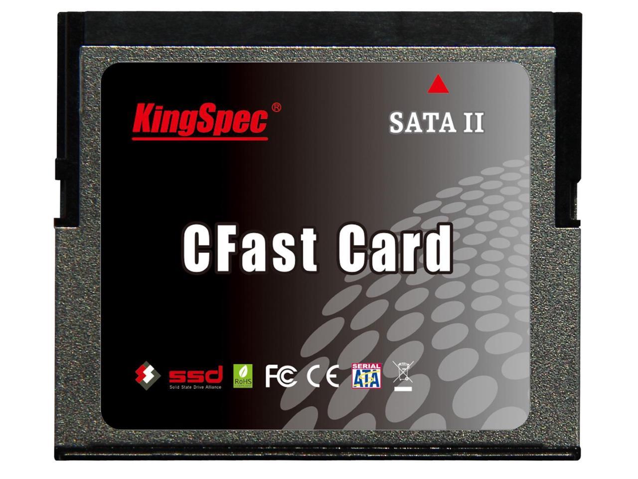 128GB KingSpec CFast Memory Card 600X Speed Rating (up to 280MB/sec) KCF-SA.7-128MJ