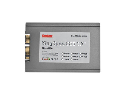128GB KingSpec MicroSATA (SATA III) 1.8-inch SSD Solid State Drive