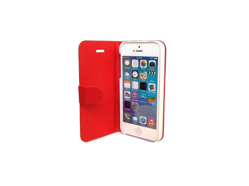NEON Red iPhone 5 Flip Cover with Auto-Sleep Function Model IPH5-FLI-RD