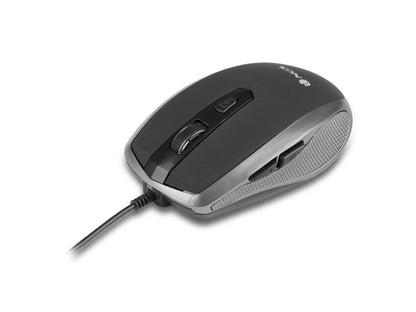NGS Tick Wired Optical Gaming Mouse, 5 Buttons + Scroll Wheel - Silver