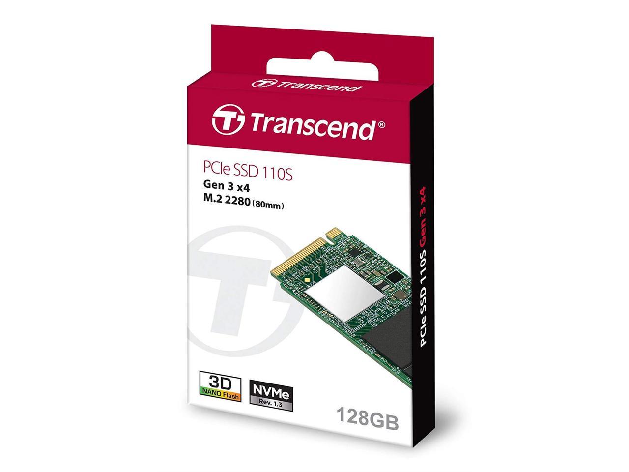 Transcend 128GB M.2 2280 PCIe Gen3X4 3D TLC Internal SSD