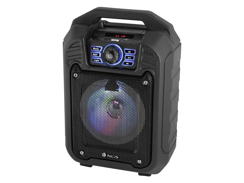 NGS Roller Tin 20W Bluetooth Speaker with FM Radio, USB Port, Aux Input and MicroSD Slot