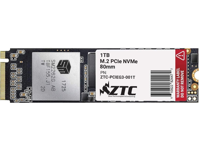 ZTC 1TB M.2 NVMe PCIe 80mm SSD Astounding Performance and High-Endurance Great Upgrade for Gaming Model: ZTC-PCIEG3-001T