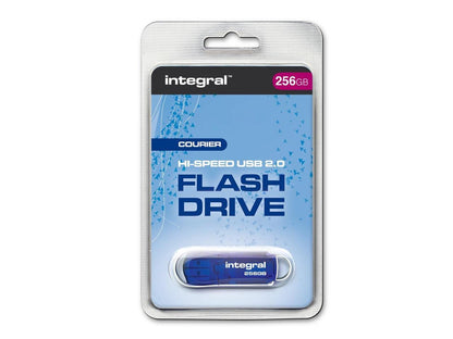 256GB Integral Courier USB2.0 Flash Drive - Blue