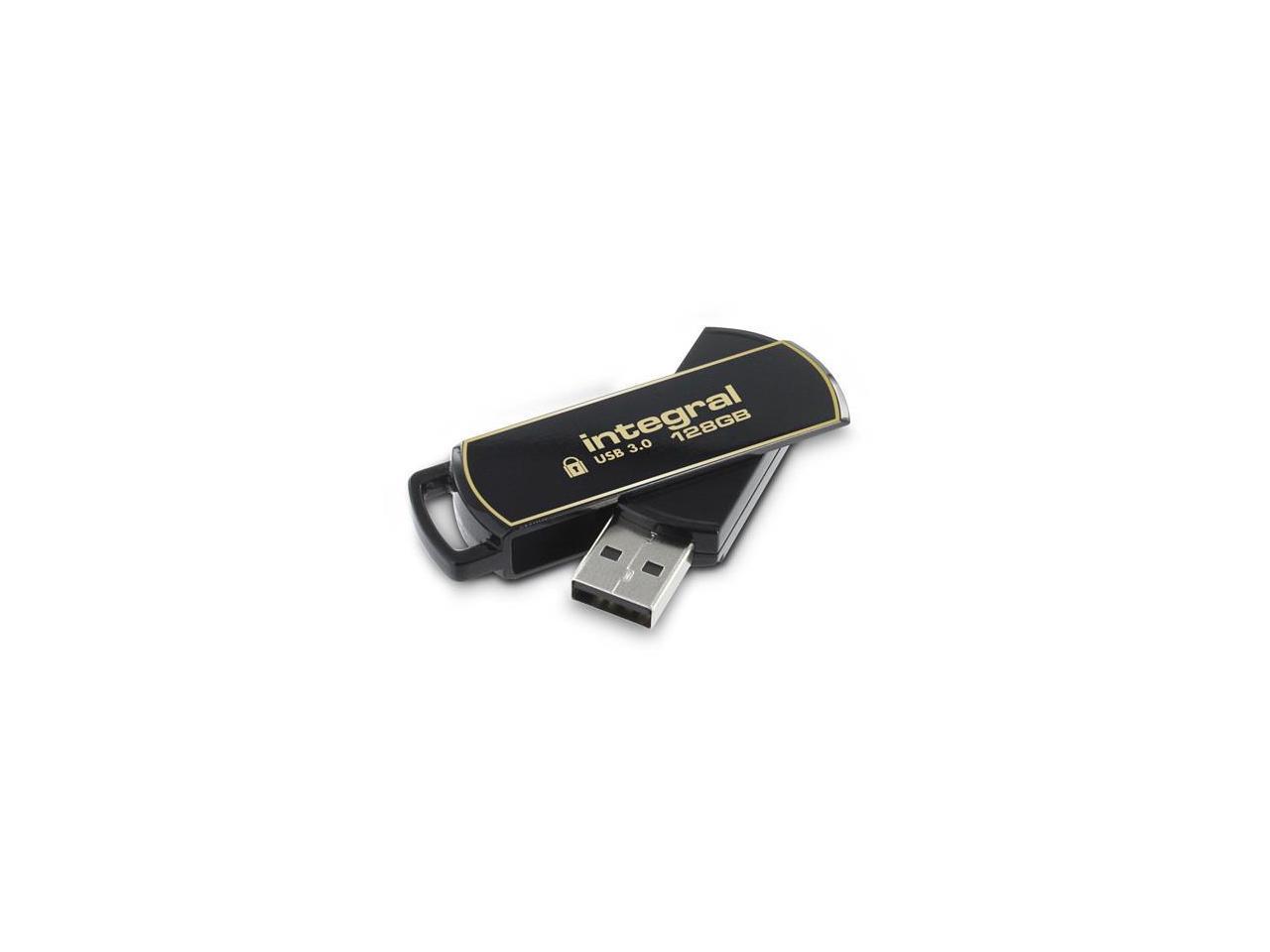 128GB Integral Secure 360 Encrypted USB3.0 Flash Drive (256-bit AES Encryption)
