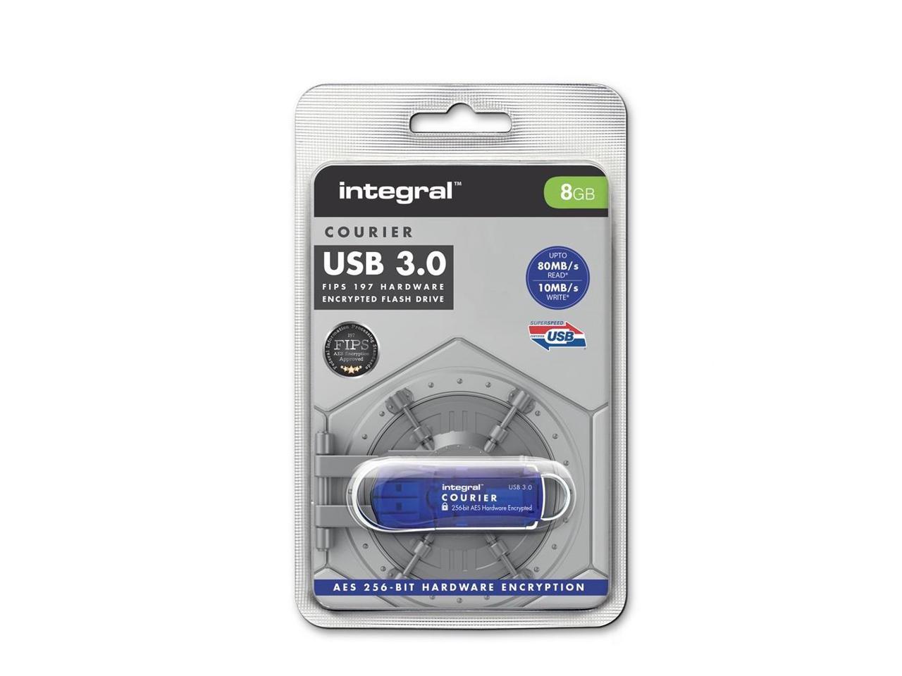 integral 8gb courier fips 197 encrypted usb 3.0