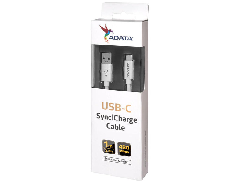 AData USB-C to USB 2.0 (Type A) 1 m Cable - Silver