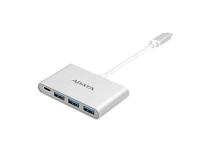 AData USB-C Hub (with 3x USB 3.1 + 1x USB-C port) Silver