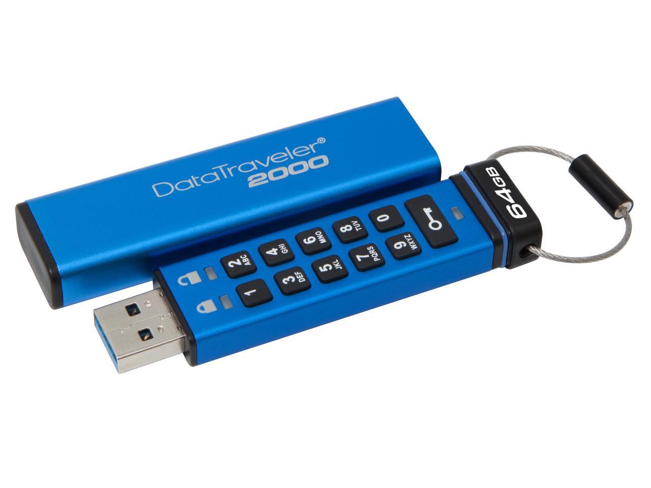 KINGSTON DT2000/64GB 64GB KEYPAD USB 3.0 DT2000