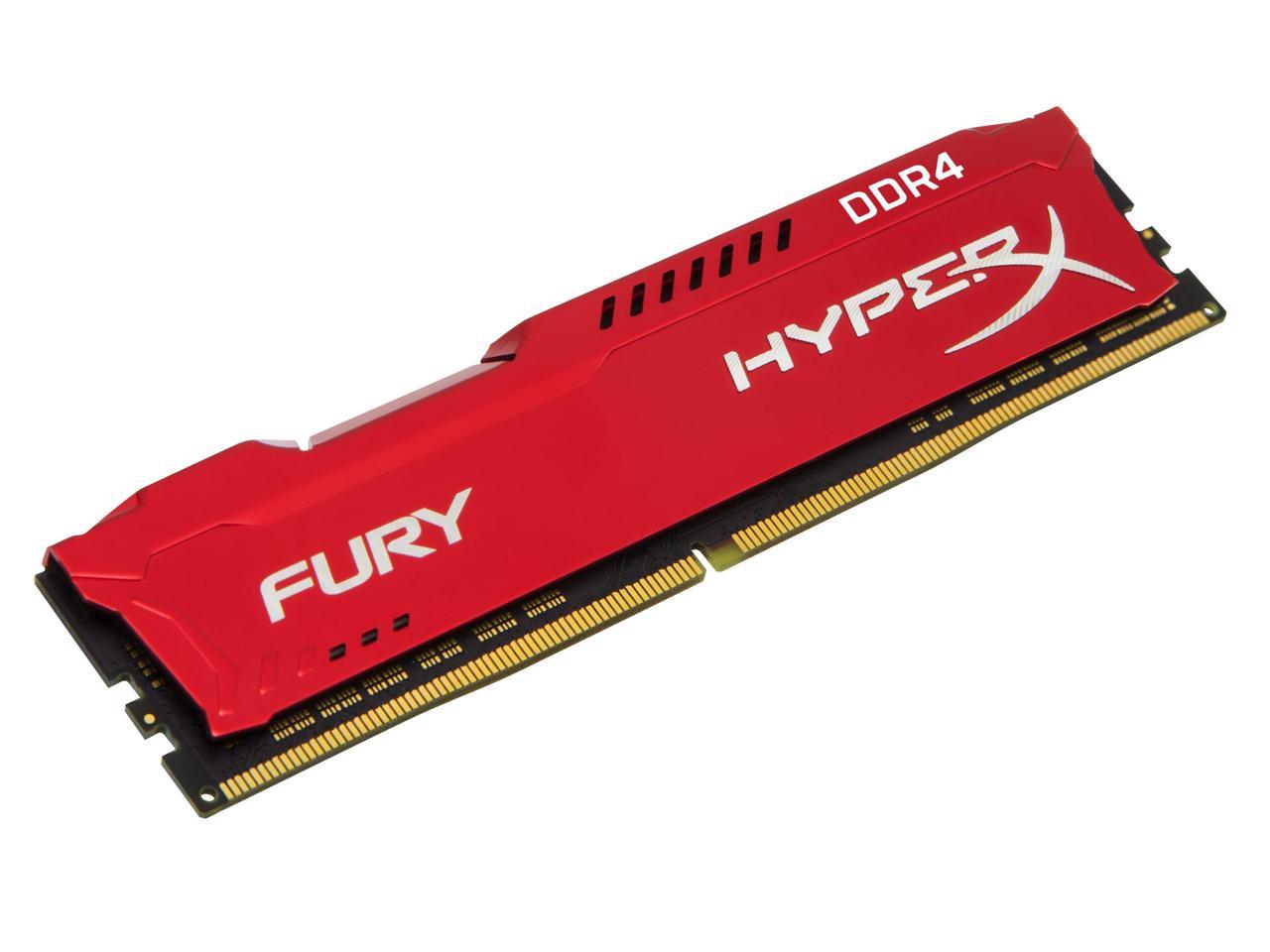 Kingston HX426C16FR-16 Hyperx Fury 16 GB DDR4 CL16 2666Mhz Memory DIMM - Red