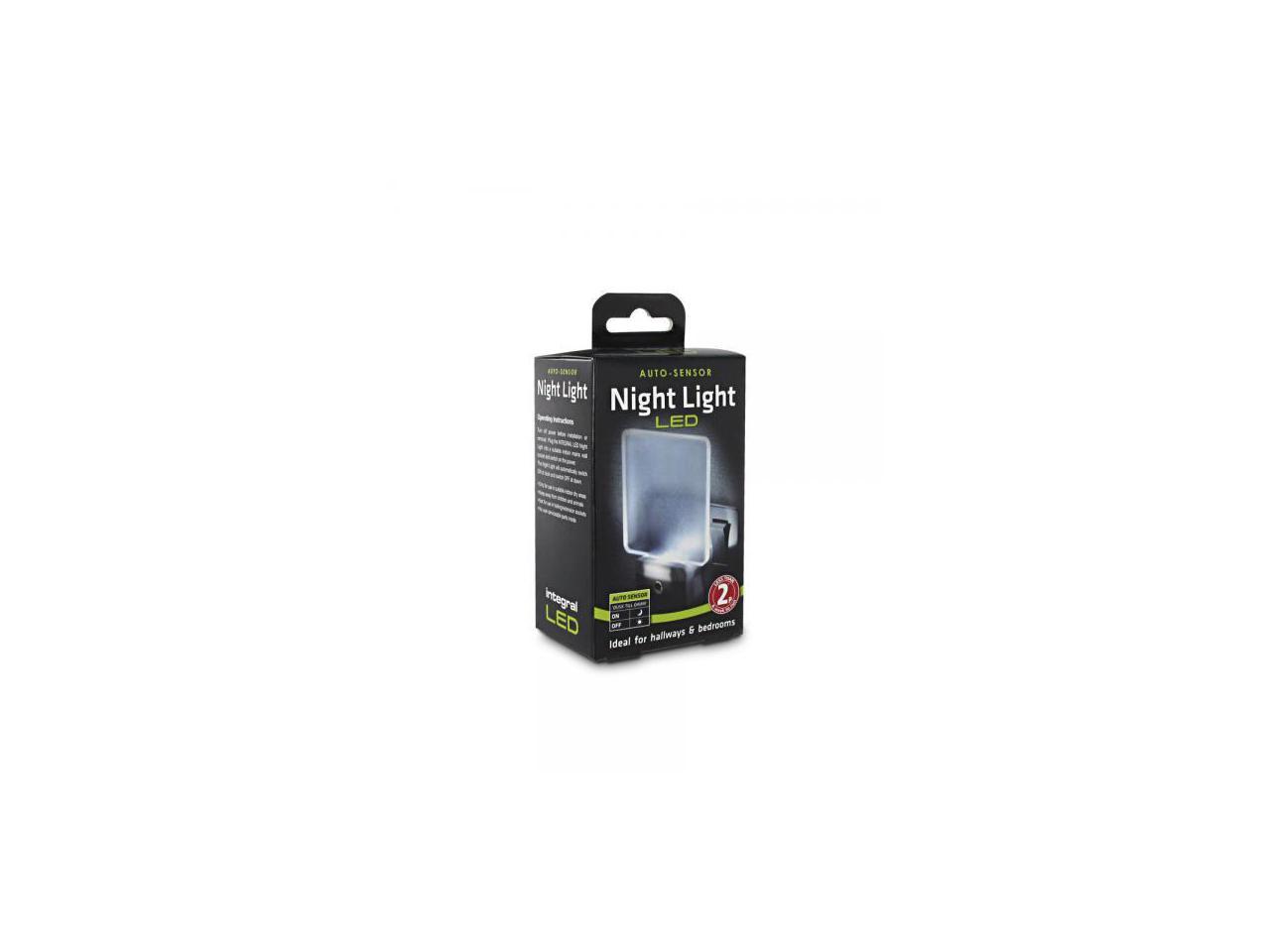 Integral Auto-Sensor LED Night Light (UK 3-pin plug)