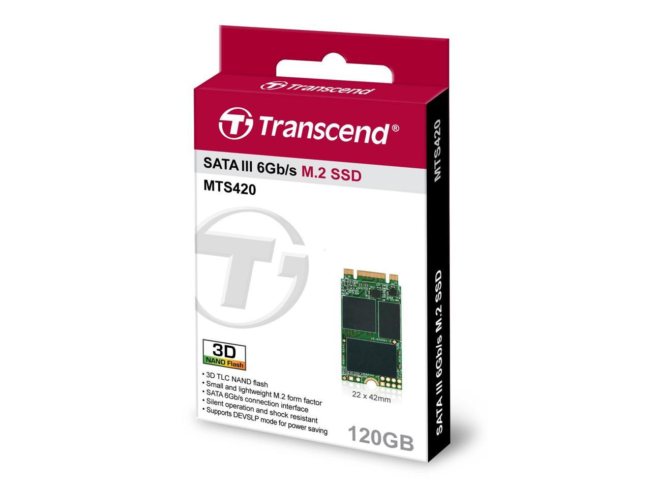 Transcend MTS420 120GB M.2 SATA-III SSD (TS120GMTS420S)