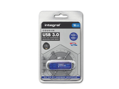 integral 16gb courier fips 197 encrypted usb 3.0