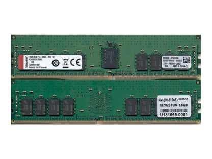 Kingston - KSM26RD8/16MEI - Kingston 16GB Module - DDR4 2666MHz Server Premier - 16 GB - DDR4-2666/PC4-2666 DDR4 SDRAM -