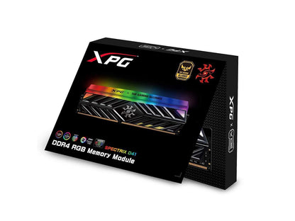 16GB AData Spectrix D41 RGB DDR4 3200MHz PC4-25600 CL16 TUF Gaming Dual Channel Kit (2x 8GB) - Black
