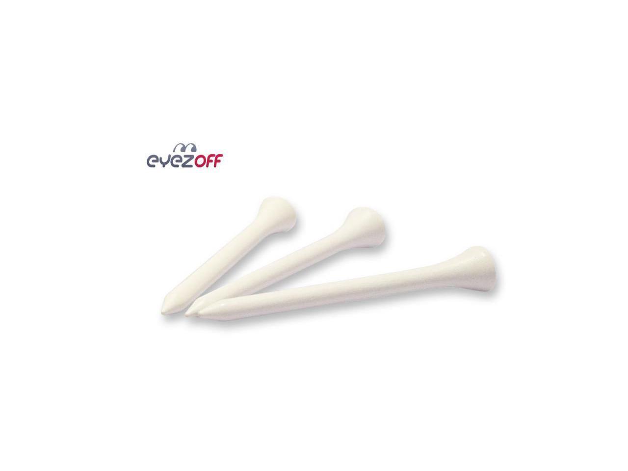 EyezOff 100 Wooden Golf Tees 69mm (2 3/4") Professional Golf Tee System