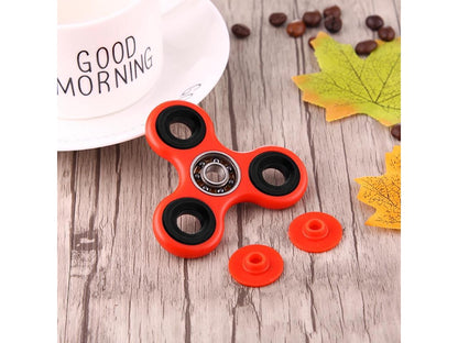EyezOff Red Fidget Spinner ABS Material 1.5-min Rotation Time, Steel Beads Bearing