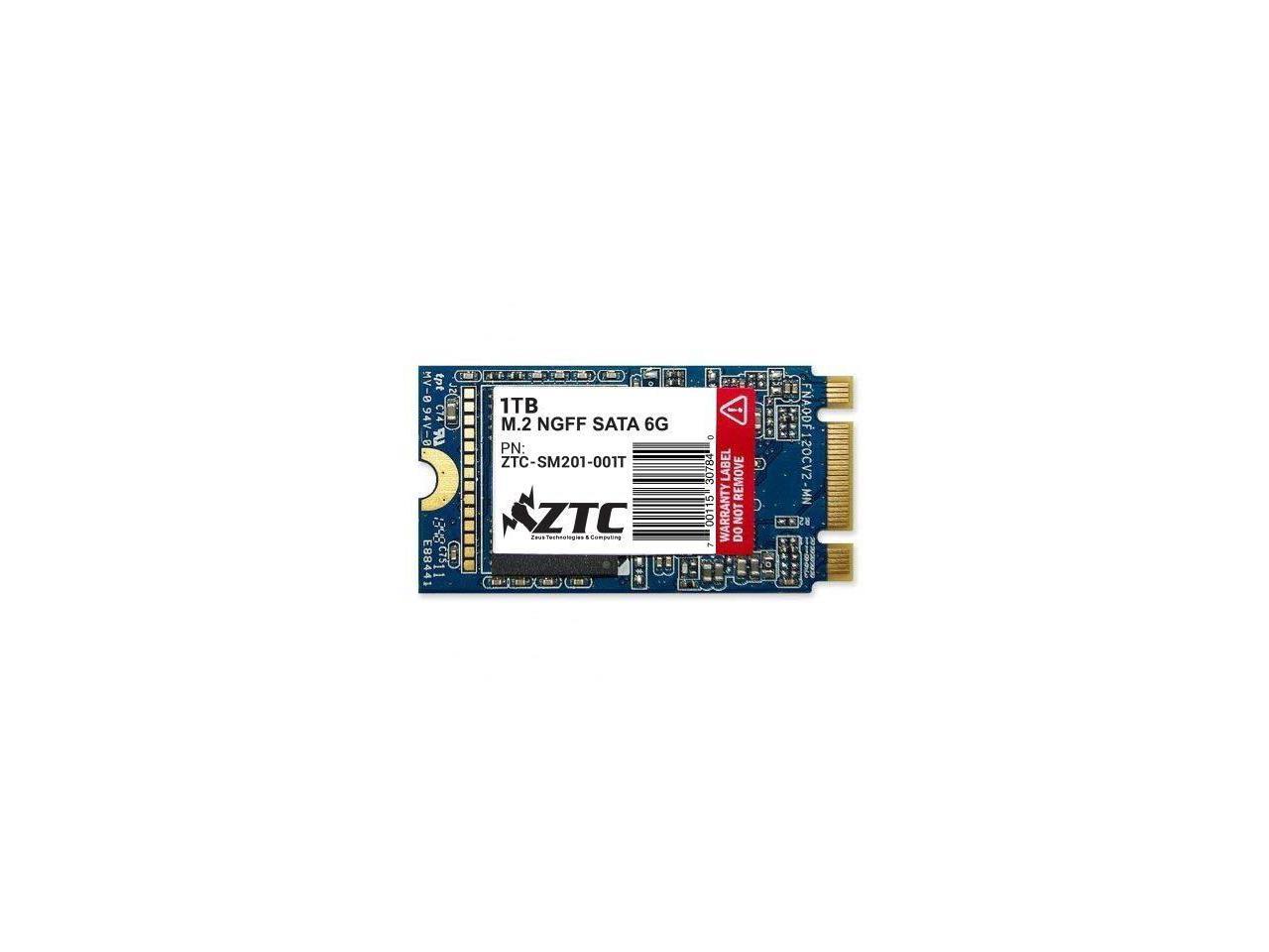 ZTC 1TB Armor 42mm M.2 NGFF 6G SSD Solid State Drive. Model ZTC-SM201-001T