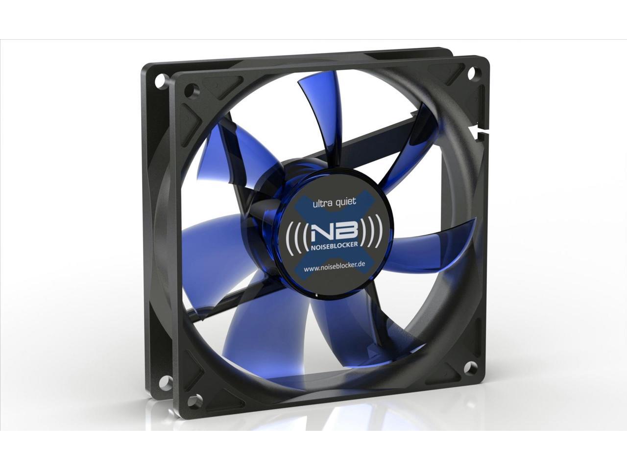 Noiseblocker Black Silent XE-2 92mm Computer Case Fan - Blue