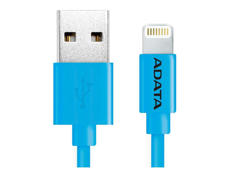 A-Data AMFIPL-100CM-CBL Adata Apple Lightning Cable Blue Plasitc Color Box 100Cm